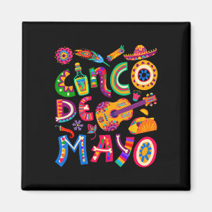 Cinco De Mayo Shirts For Women Men Kids Mexican Fi Magnet