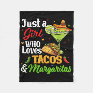 Cinco De Mayo Shirts Women Girl Loves Tacos And Ma Fleece Blanket