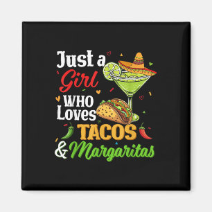 Cinco De Mayo Shirts Women Girl Loves Tacos And Ma Magnet