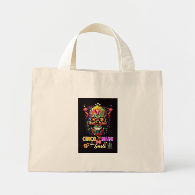 Cinco De Mayo Smile Mini Tote Bag (Front)