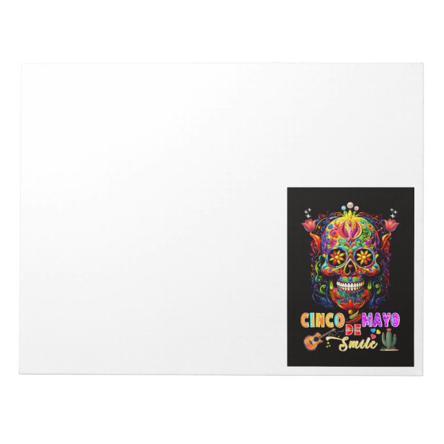 Cinco De Mayo Smile Notepad (Front)