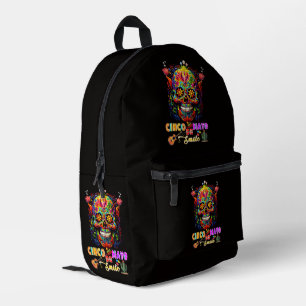 Cinco De Mayo Smile Printed Backpack