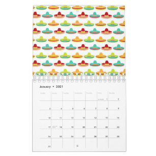 Cinco de Mayo Sombrero Mariachi Mexican Culture Calendar