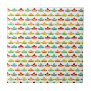 Cinco de Mayo Sombrero Mariachi Mexican Culture Ceramic Tile