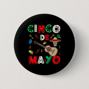 Cinco De Mayo Squad Mexican Fiesta Sombrero Women  6 Cm Round Badge