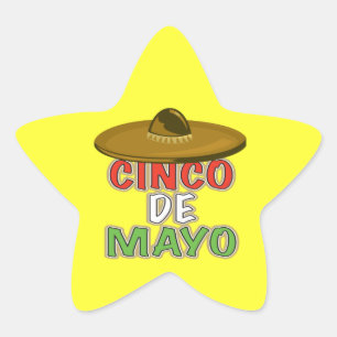 Cinco De Mayo Star Sticker