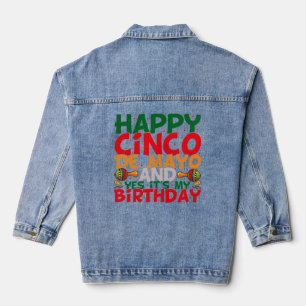 Cinco De Mayo Sublimation T Shirt Design Denim Jacket