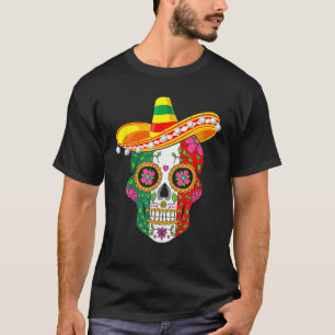 Cinco De Mayo Sugar Mexican Skull Cinco De Mayo T-Shirt