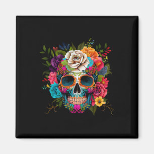 Cinco De Mayo Sugar Skull Day Of The Dead Mexican Magnet