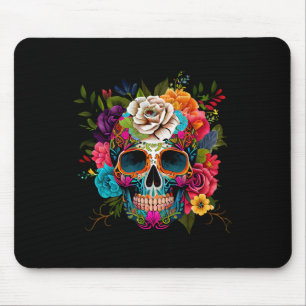 Cinco De Mayo Sugar Skull Day Of The Dead Mexican Mouse Pad