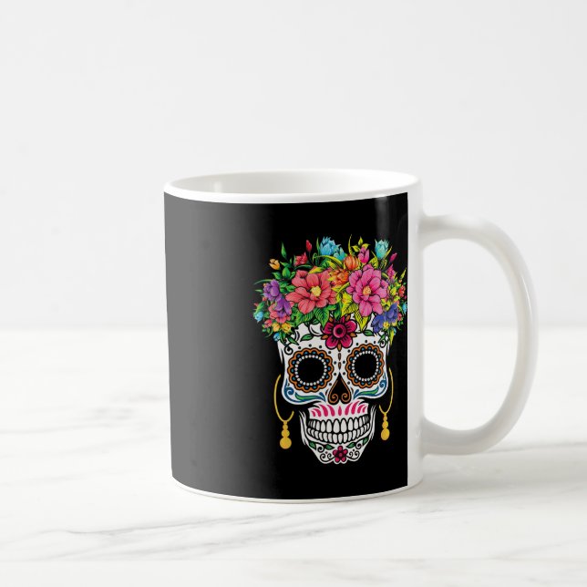 Cinco De Mayo Sugar Skull Dia De Los Muertos Day O Coffee Mug (Right)