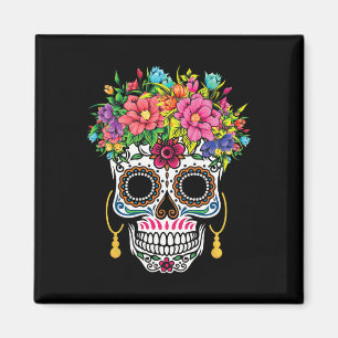 Cinco De Mayo Sugar Skull Dia De Los Muertos Day O Magnet