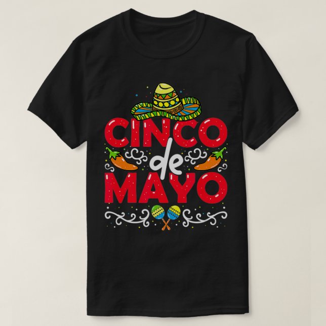 Cinco de Mayo  T-Shirt (Design Front)