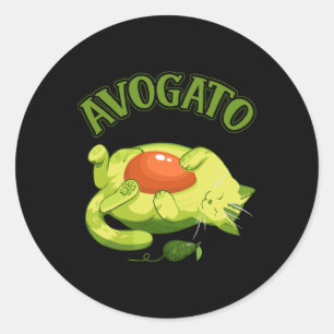 Cinco De Mayo T Shirt Funny Meow Avogato Cat Avoca Classic Round Sticker