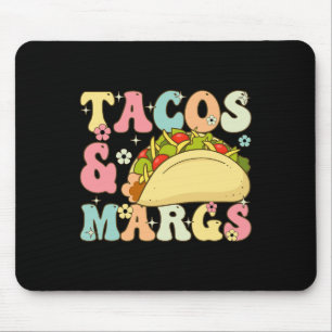 Cinco De Mayo Taco And Margaritas Lover Groovy Tac Mouse Pad