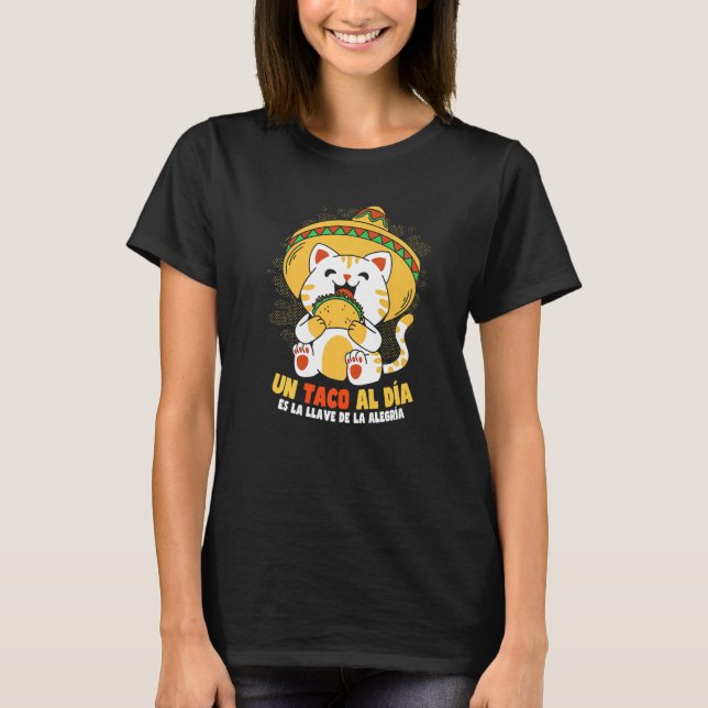 Cinco de Mayo Taco Cat   T-Shirt (Front)