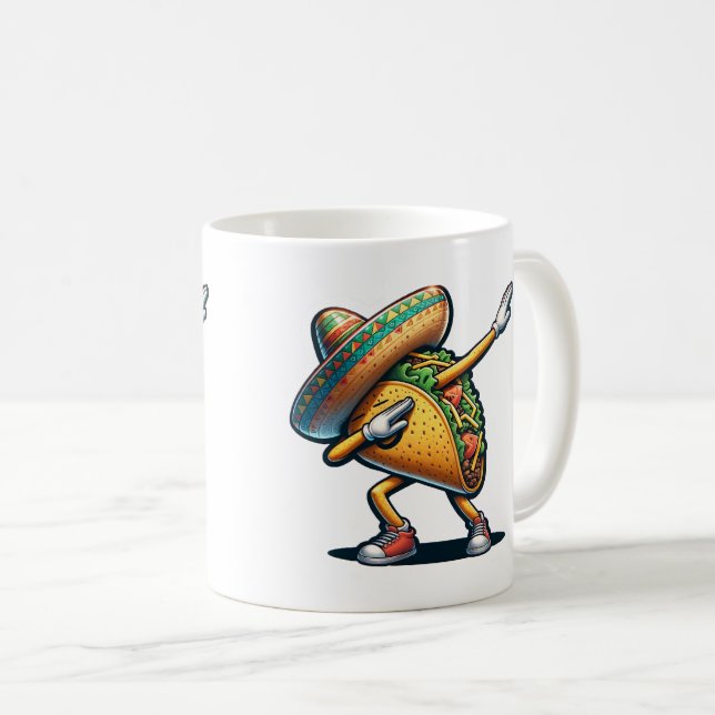 Cinco de Mayo Taco Coffee Mug (Front Right)