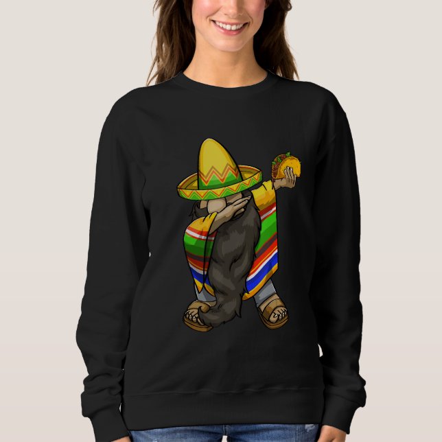 Cinco De Mayo Taco   Mexican Celebration Men Sweatshirt (Front)