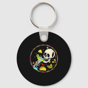 Cinco De Mayo Tacos And Margs Mexican Fiesta Party Key Ring