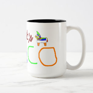 Cinco de Mayo Taza de Cafe Two-Tone Coffee Mug