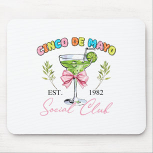 Cinco De Mayo Tequila Coquette Social Club Mexican Mouse Pad