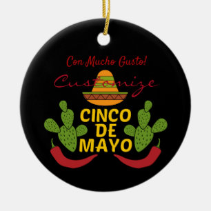 Cinco de Mayo Thunder_Cove Ceramic Ornament