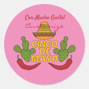Cinco de Mayo Thunder_Cove Classic Round Sticker