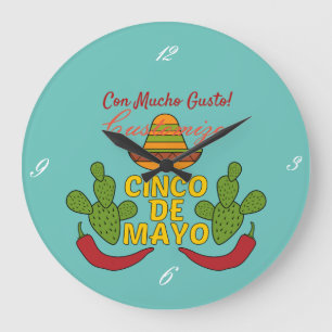 Cinco de Mayo Thunder_Cove Large Clock