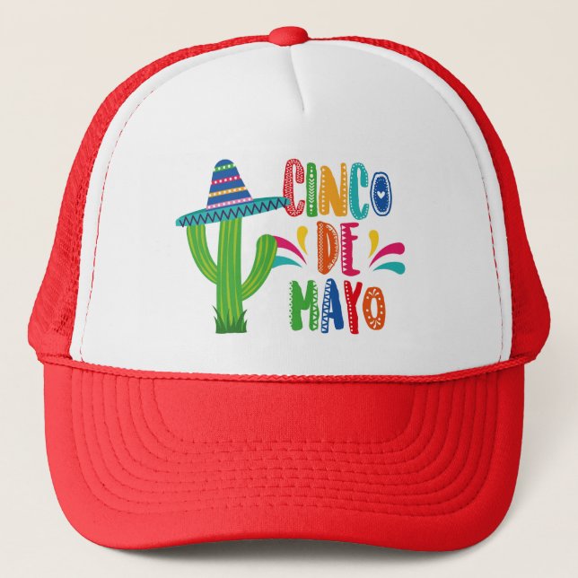 Cinco De Mayo Trucker Hat (Front)