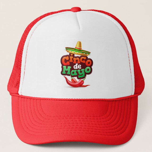 Cinco De Mayo Trucker Hat (Front)