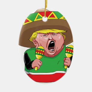 Cinco de Mayo trump Ceramic Tree Decoration