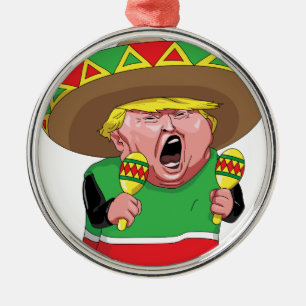 Cinco de Mayo trump Metal Ornament