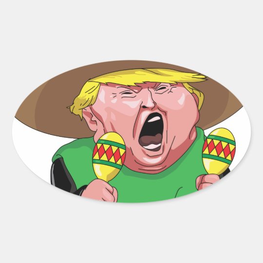 Cinco de Mayo trump Oval Sticker