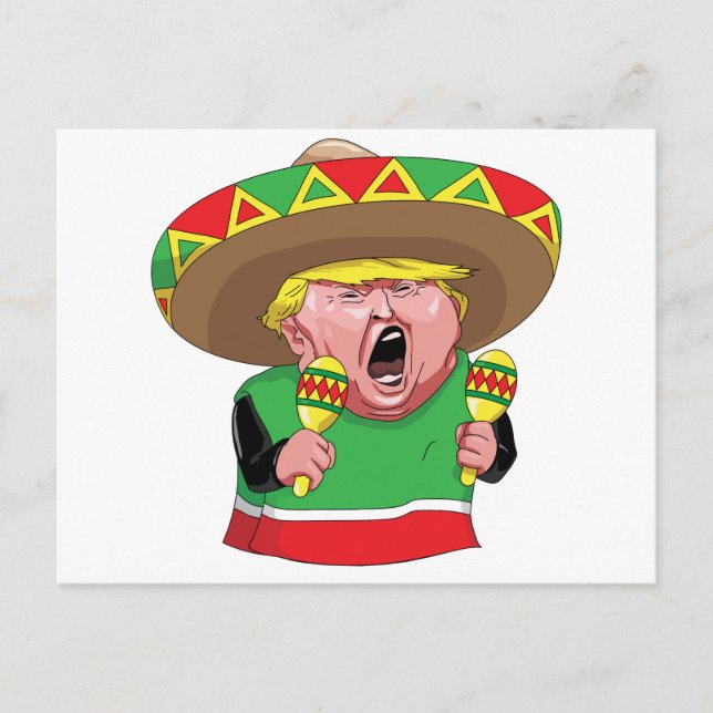 Cinco de Mayo trump Postcard (Front)