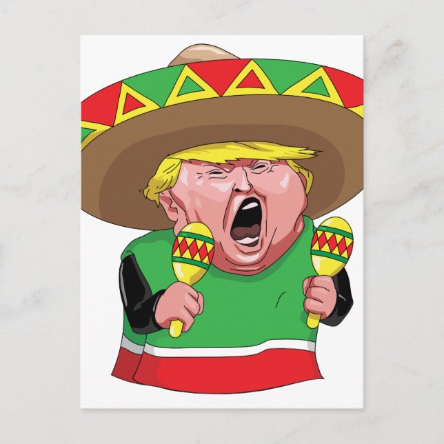 Cinco de Mayo trump Postcard (Front)