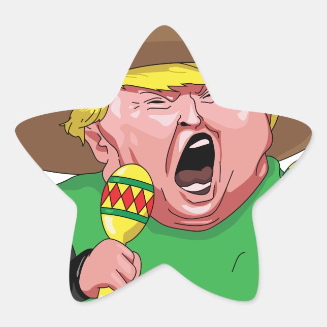 Cinco de Mayo trump Star Sticker (Front)