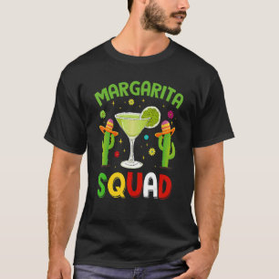 Cinco De Mayo Vintage Mexican Margarita Squad T-Shirt