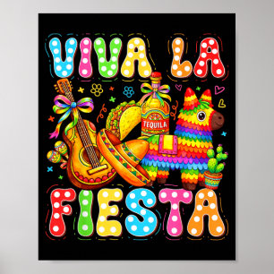 Cinco De Mayo Viva La Fiesta Pinata Funny Mexican Poster