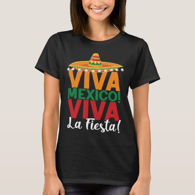 Cinco De Mayo Viva Mexico Viva La Fiesta Fiesta 5  T-Shirt (Front)