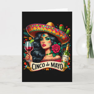 Cinco De Mayo Woman Funny Cinco De Mayo Mexican Im Card