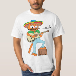 "Cinco de Meow" Cinco de Mayo Mexican Cartoon Cat T-Shirt
