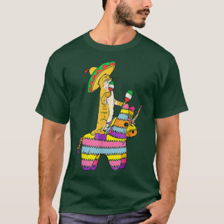 Cinco De Meow Cute Cat Unicorn Pinata For Cinco De T-Shirt