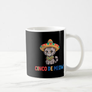 Cinco De Meow Funny Sombrero Cat Cinco De Mayo Coffee Mug