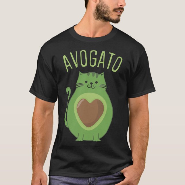 Cinco De Meow Mayo Avogato Cat Chubby Avocado Kitt T-Shirt (Front)