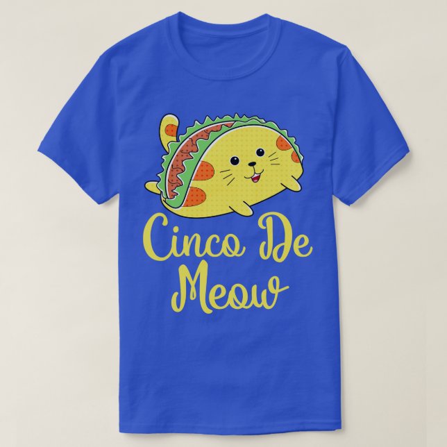 Cinco De Meow  T-Shirt (Design Front)
