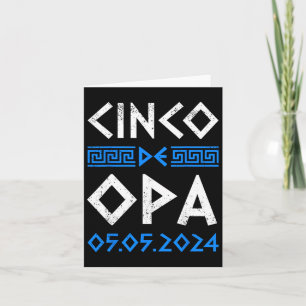 Cinco De Opa Funny Cinco De Mayo Orthodox Greek Ea Card