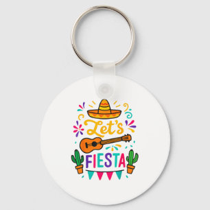 Cinco Mayo Lets Fiesta Toddler Girl Boy Mexican Fu Key Ring