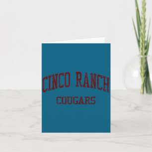 Cinco Ranch High School Hs Katy Tx Vintage Srts Card