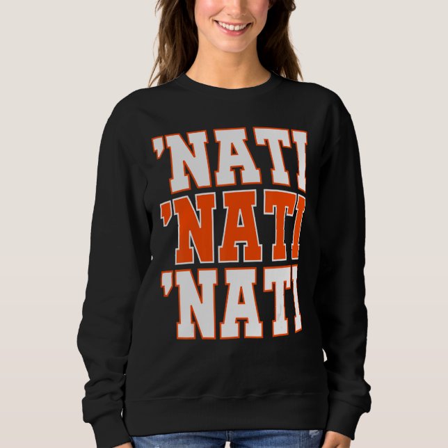 CINCY 'NATI Cincinnati OH Matching Family Couple T Sweatshirt (Front)