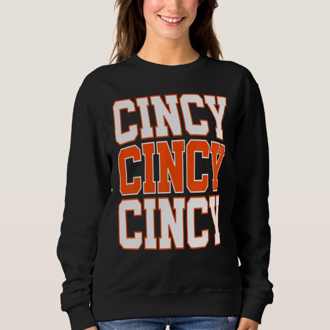 CINCY 'NATI Cincinnati OH Matching Family Couple T Sweatshirt (Front)
